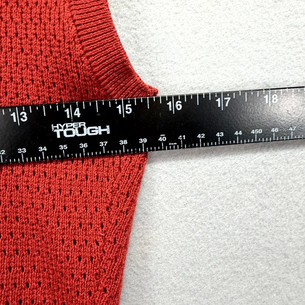 Intimately Free People Sweater Vest Womens Medium Rubies Knit Sheer Mock Neck - Picture 4 of 7